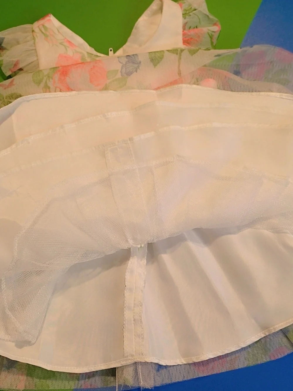 Rare Editions Pink Floral Tulle Dress for Girls